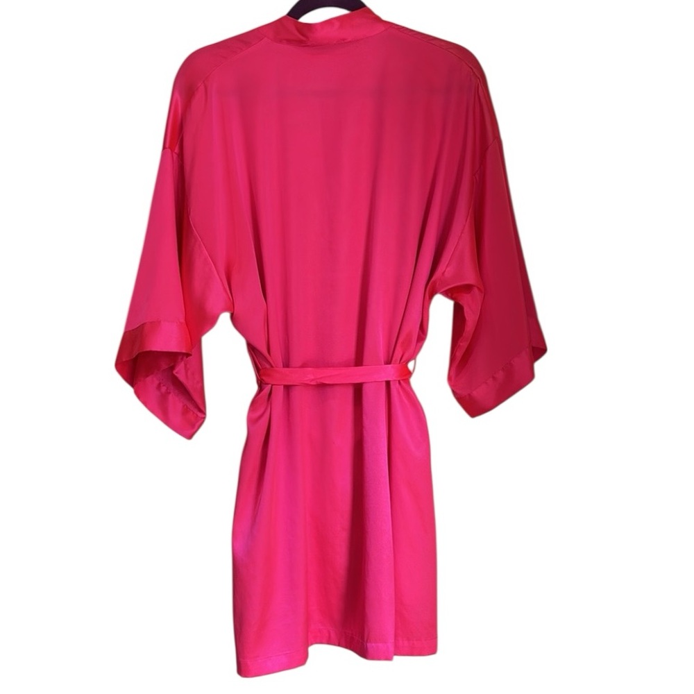 VICTORIA’S SECRET Hot Pink Robe With Pockets - Picture 4 of 12